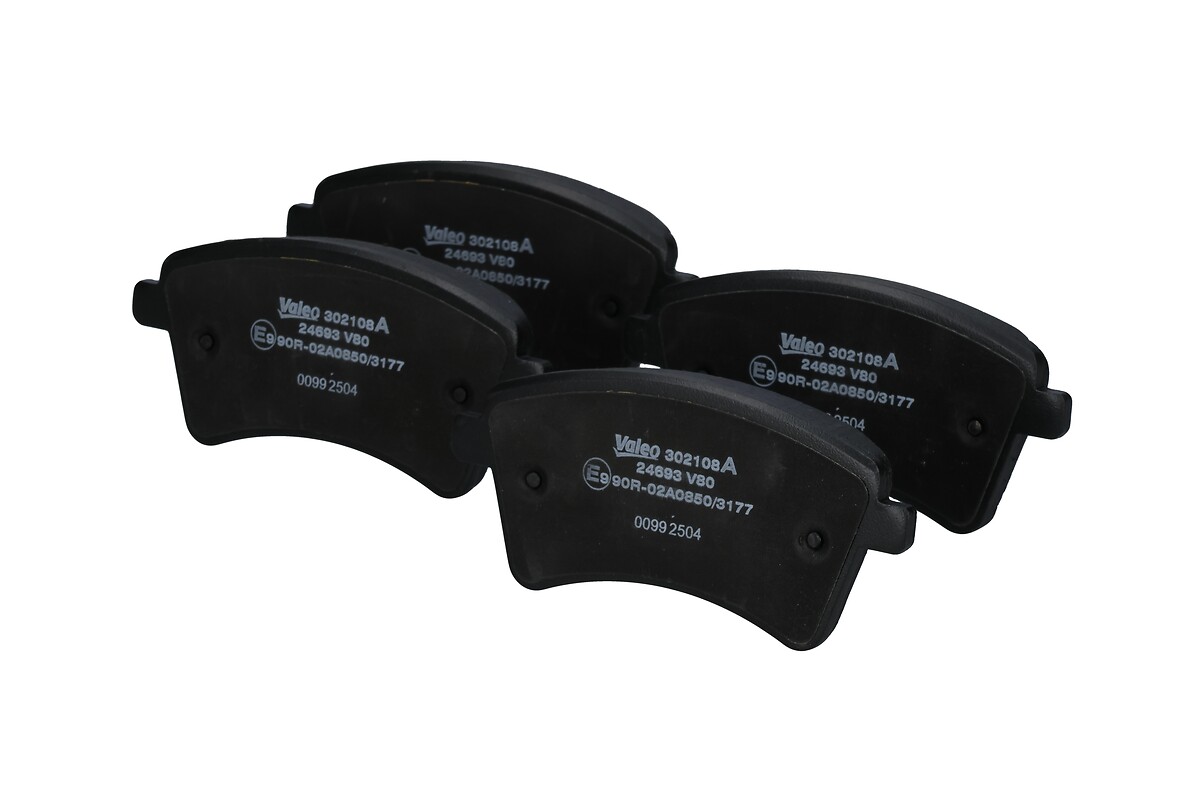 Jeu de 4 plaquettes de frein VALEO ref. 302108A